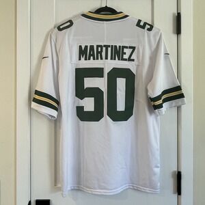Green Bay Packers #50 Blake Martinez White‎ Mens M Nike On Field NFL Sewn On
